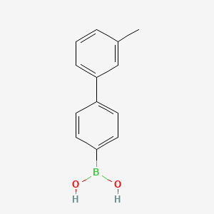 molecular formula C13H13BO2 B1612915 (3'-甲基-[1,1'-联苯]-4-基)硼酸 CAS No. 501944-56-5