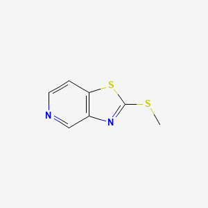 molecular formula C7H6N2S2 B1612924 2-(甲硫基)噻唑并[4,5-c]吡啶 CAS No. 65128-67-8
