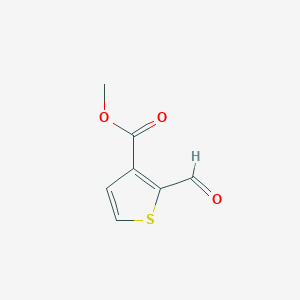 molecular formula C7H6O3S B1612925 Methyl 2-formylthiophene-3-carboxylate CAS No. 24647-82-3