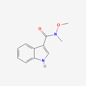molecular formula C11H12N2O2 B1612926 N-Methoxy-N-methyl-1H-indole-3-carboxamide CAS No. 214759-95-2