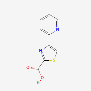 molecular formula C9H6N2O2S B1612931 4-(Pyridin-2-yl)thiazole-2-carboxylic acid CAS No. 59020-45-0
