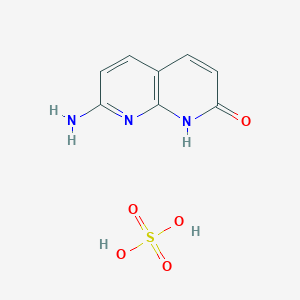 molecular formula C8H9N3O5S B1612946 7-Amino-1H-[1,8]naphthyridin-2-one sulfate CAS No. 632620-24-7
