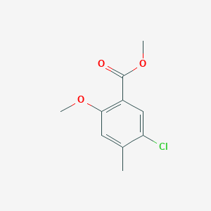 molecular formula C10H11ClO3 B1612969 5-氯-2-甲氧基-4-甲基苯甲酸甲酯 CAS No. 907190-23-2