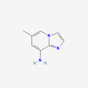 molecular formula C8H9N3 B1612979 6-Methylimidazo[1,2-a]pyridin-8-amine CAS No. 676371-02-1