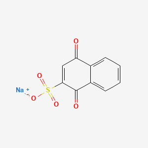 molecular formula C10H5NaO5S B1612985 2-Naphthalenesulfonic acid, 1,4-dihydro-1,4-dioxo-, sodium salt CAS No. 7045-83-2