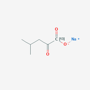 molecular formula C6H9NaO3 B1612986 Sodium;4-methyl-2-oxo(113C)pentanoate CAS No. 93523-70-7