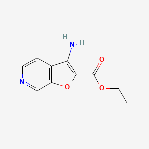 molecular formula C10H10N2O3 B1612988 3-氨基呋并[2,3-c]吡啶-2-羧酸乙酯 CAS No. 927804-72-6