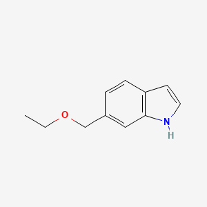 molecular formula C11H13NO B1612991 6-(Ethoxymethyl)-1H-indole CAS No. 1056169-04-0
