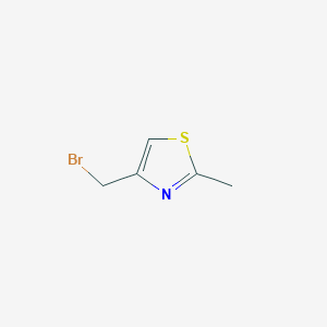 molecular formula C5H6BrNS B1612993 4-(Bromomethyl)-2-methylthiazole CAS No. 74704-39-5
