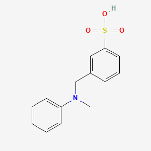 molecular formula C14H15NO3S B1612995 n-Methyl-n-3-sulfobenzylaniline CAS No. 6387-18-4