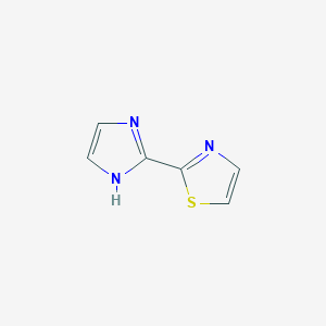 molecular formula C6H5N3S B1612999 2-(1H-咪唑-2-基)噻唑 CAS No. 438545-36-9