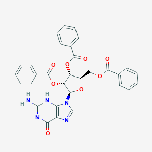 molecular formula C31H25N5O8 B016130 2',3',5'-トリ-O-ベンゾイルグアノシン CAS No. 66048-53-1