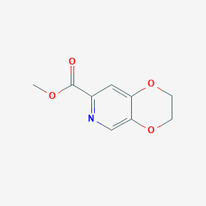 molecular formula C9H9NO4 B1613003 2,3-二氢-[1,4]二氧杂环[2,3-c]吡啶-7-甲酸甲酯 CAS No. 527681-12-5