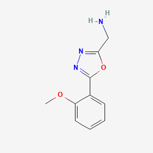 molecular formula C10H11N3O2 B1613004 1-[5-(2-Methoxyphenyl)-1,3,4-oxadiazol-2-yl]methanamine CAS No. 944897-80-7