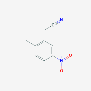 molecular formula C9H8N2O2 B1613010 2-(2-甲基-5-硝基苯基)乙腈 CAS No. 409082-11-7