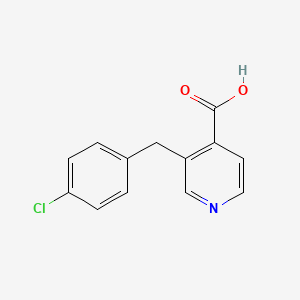 molecular formula C13H10ClNO2 B1613018 3-[(4-Chlorophenyl)methyl]-pyridine-4-carboxylic acid CAS No. 325162-36-5