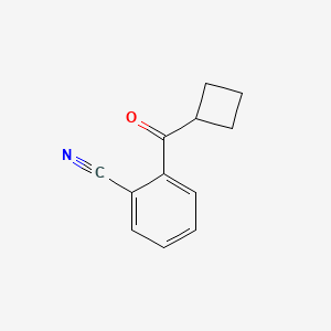 B1613074 2-Cyanophenyl cyclobutyl ketone CAS No. 898790-46-0