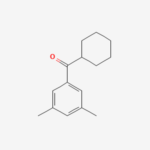 molecular formula C15H20O B1613076 环己基3,5-二甲基苯甲酮 CAS No. 898769-18-1