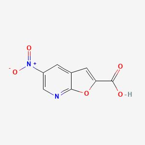 molecular formula C8H4N2O5 B1613110 5-硝基呋[2,3-b]吡啶-2-羧酸 CAS No. 6563-65-1