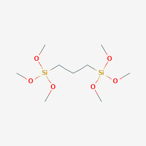 molecular formula C9H24O6Si2 B1613112 3,3,7,7-Tetramethoxy-2,8-dioxa-3,7-disilanonane CAS No. 35312-82-4