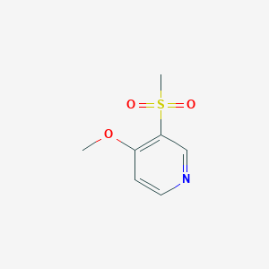 molecular formula C7H9NO3S B1613155 3-Mesyl-4-methoxypyridine CAS No. 1003711-99-6