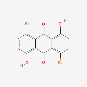 molecular formula C14H6Br2O4 B1613157 1,5-Dibromo-4,8-dihydroxyanthracene-9,10-dione CAS No. 6361-12-2