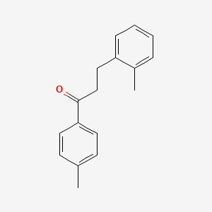 molecular formula C17H18O B1613168 4'-Methyl-3-(2-methylphenyl)propiophenone CAS No. 898789-10-1