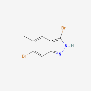 molecular formula C8H6Br2N2 B1613179 3,6-Dibromo-5-methyl-1H-indazole CAS No. 1000342-39-1