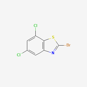 molecular formula C7H2BrCl2NS B1613189 2-Bromo-5,7-dichlorobenzo[d]thiazole CAS No. 898747-71-2