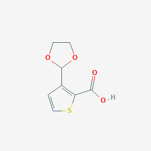 molecular formula C8H8O4S B1613208 3-(1,3-Dioxolan-2-yl)thiophene-2-carboxylic acid CAS No. 934570-44-2