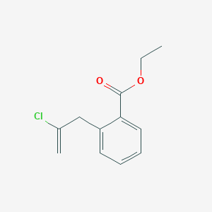 3-(2-Carboethoxyphenyl)-2-chloro-1-propene