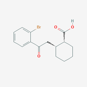 cis-2-[2-(2-Bromophenyl)-2-oxoethyl]cyclohexane-1-carboxylic acid
