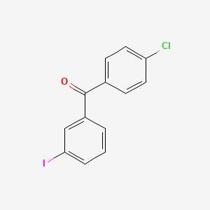 molecular formula C13H8ClIO B1613226 4'-Chlor-3-iodobenzophenon CAS No. 99847-41-3