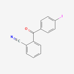 molecular formula C14H8INO B1613228 2-Cyano-4'-iodobenzophenone CAS No. 890098-79-0