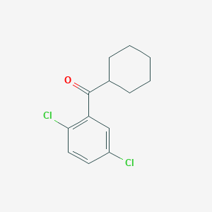 molecular formula C13H14Cl2O B1613246 环己基 2,5-二氯苯基酮 CAS No. 898769-48-7