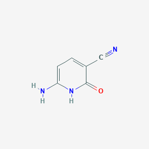 molecular formula C6H5N3O B161327 6-Amino-2-oxo-1,2-dihydropyridine-3-carbonitrile CAS No. 138060-95-4