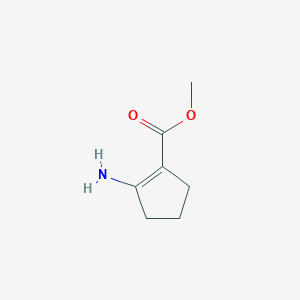 molecular formula C7H11NO2 B1613274 2-氨基环戊-1-烯羧酸甲酯 CAS No. 52909-60-1