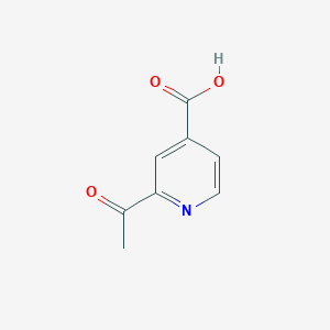 molecular formula C8H7NO3 B1613277 2-Acetylisonicotinic acid CAS No. 25028-33-5