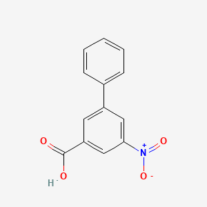 molecular formula C13H9NO4 B1613280 5-Nitro-[1,1'-biphenyl]-3-carboxylic acid CAS No. 188355-96-6