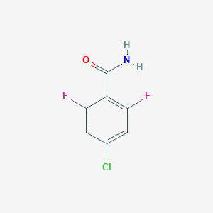 molecular formula C7H4ClF2NO B1613283 4-Chloro-2,6-difluorobenzamide CAS No. 886500-36-3