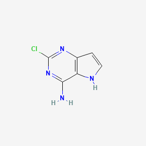 2-Chloro-5H-pyrrolo[3,2-d]pyrimidin-4-amine