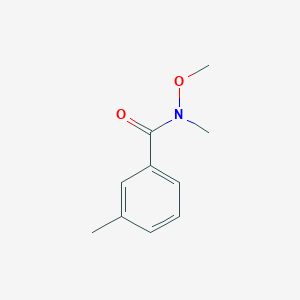 molecular formula C10H13NO2 B161329 N-甲氧基-N,3-二甲基苯甲酰胺 CAS No. 135754-82-4