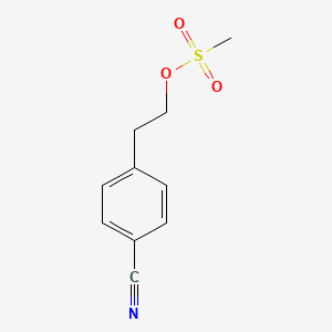 molecular formula C10H11NO3S B1613290 4-Cyanophenethyl methanesulfonate CAS No. 119744-42-2