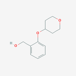 molecular formula C12H16O3 B1613294 [2-(Tetrahydropyran-4-yloxy)phenyl]methanol CAS No. 478189-93-4