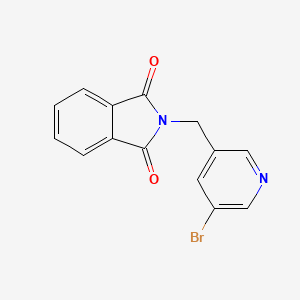 molecular formula C14H9BrN2O2 B1613295 2-((5-Bromopyridin-3-yl)methyl)isoindoline-1,3-dione CAS No. 219660-71-6
