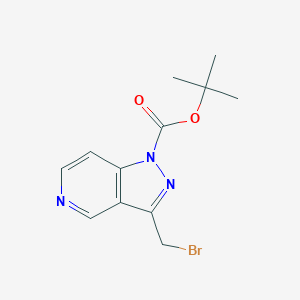 molecular formula C12H14BrN3O2 B1613300 tert-butyl 3-(bromomethyl)-1H-pyrazolo[4,3-c]pyridine-1-carboxylate CAS No. 1072249-77-4