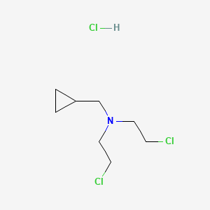 molecular formula C8H16Cl3N B1613306 2-Chloro-N-(2-chloroethyl)-N-(cyclopropylmethyl)ethanamine hydrochloride CAS No. 90202-51-0