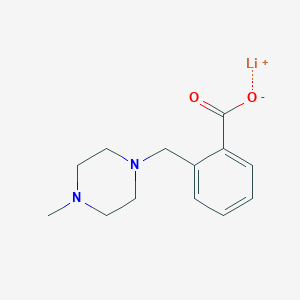 molecular formula C13H17LiN2O2 B1613309 2-[(4-甲基哌嗪-1-基)甲基]苯甲酸锂 CAS No. 915707-44-7