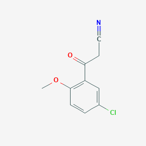 molecular formula C10H8ClNO2 B1613317 3-(5-Chloro-2-methoxyphenyl)-3-oxopropanenitrile CAS No. 69316-10-5