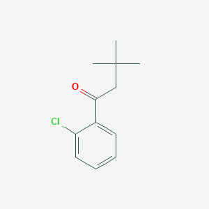 molecular formula C12H15ClO B1613323 2'-Chloro-3,3-dimethylbutyrophenone CAS No. 898764-68-6